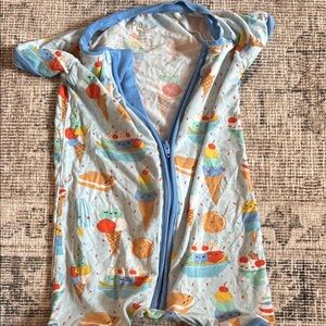Little Sleepies Blue Sleep Sacks with Ice Cream Design